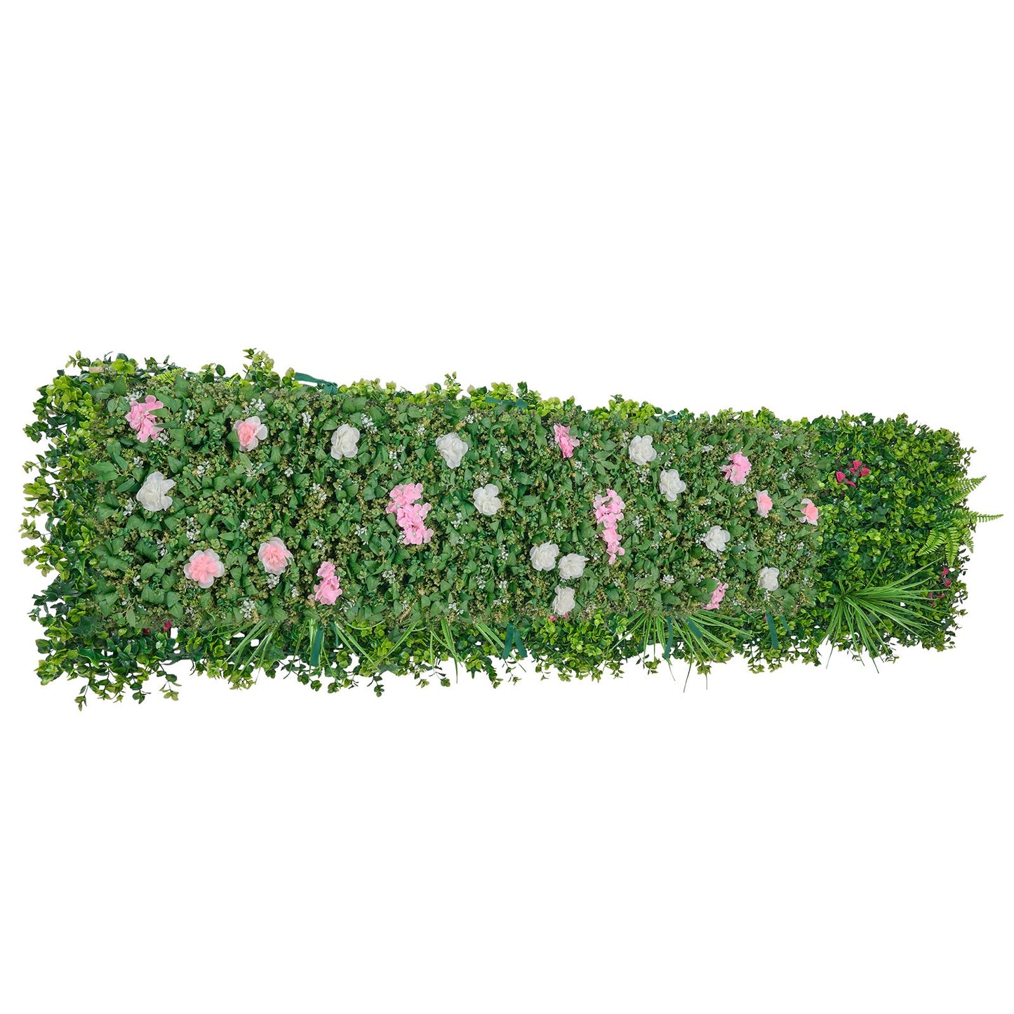 Artificial Luxury‌ Flower Wall Backdrop, 2 PCS, Each Panel 61 x 243.8 cm, Gorgeous 3D Silk Floral Backdrop Pet Friendly, Easy Installation Flower Wall Panel for Wedding, Event, Party, Home Decor