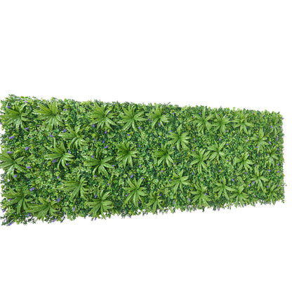 Artificial Plant Wall, 101.6 x 304.8 cm Artificial Boxwood Panels, Sun Protection Greenery Backdrop Privacy Hedge Fence, Fake Grass Screen for Wedding, Indoor, Outdoor Garden, Backyard