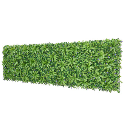 Artificial Plant Wall, 101.6 x 304.8 cm Artificial Boxwood Panels, Sun Protection Greenery Backdrop Privacy Hedge Fence, Fake Grass Screen for Wedding, Indoor, Outdoor Garden, Backyard