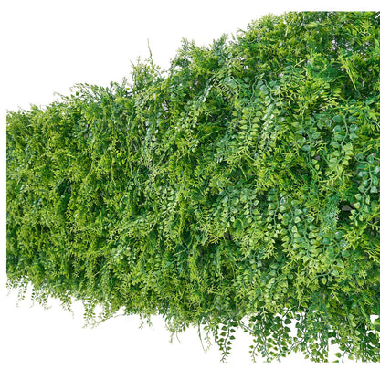 Artificial Plant Wall, 12PCS 50.8 x 50.8 cm Artificial Boxwood Panels, Sun Protection Greenery Backdrop Privacy Hedge Fence, Fake Grass Screen for Wedding, Indoor, Outdoor Garden, Backyard