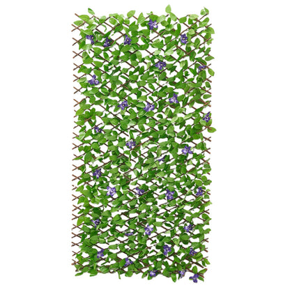 Expandable Fence Privacy Screen, 64.9 x 310 cm Expand Artificial Plant Wall, Realistic Artificial Ivy Panel with 50 Zip Ties, Decorative Faux Greenery Backdrop Hedges for Balcony Patio Outdoor