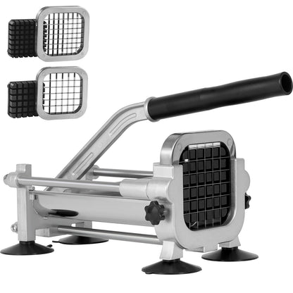 VEVOR French Fry Cutter Stainless Steel Potato Vegetable Slicer Chopper 2 Blades