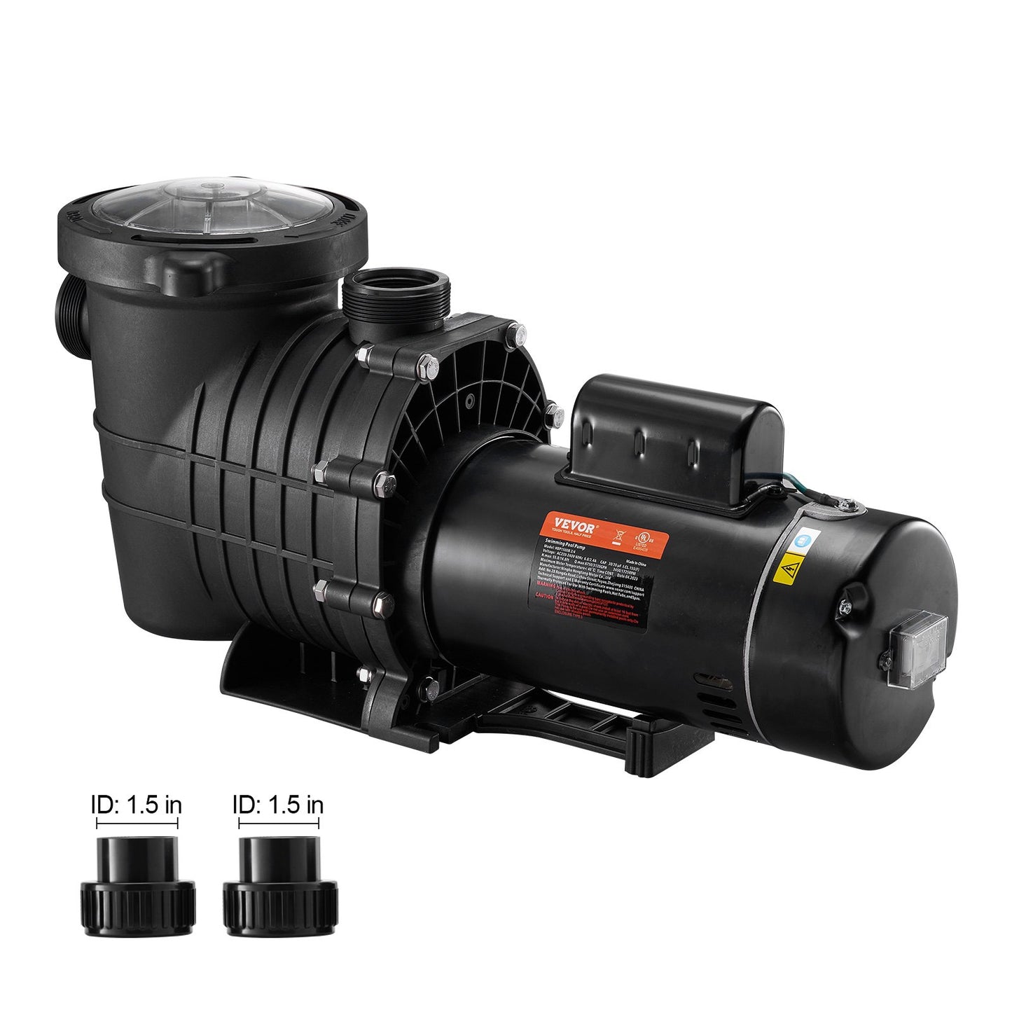 Pool Pump 2.0HP 230V, Variable Dual Speed Pumps 1500W, 5520 GPH Max Flow, Powerful Self-priming Swimming Pool Motor for Above Ground Pool, with Strainer Filter Basket, ETL Certification