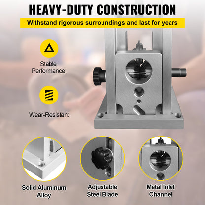 Wire Stripping Machine, 1.5-40 mm Drill Powered, Manual Copper Stripper w Heat Treated Steel Ultra Long Lasting Blade, Compact & Portable for Scrap Cable Peeling Recycling