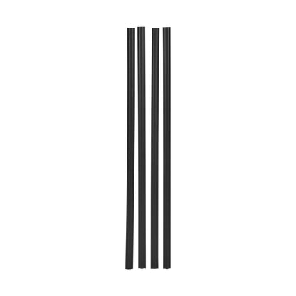 Bottom Locking Privacy Slats, Double-Wall Vertical Bottom-Locking Slats with Wings for Chain-Link Fence, High-Density HDPE Chain Link Slats Ideally Fit 2.4 m High Fence for Garden Farm(Black)