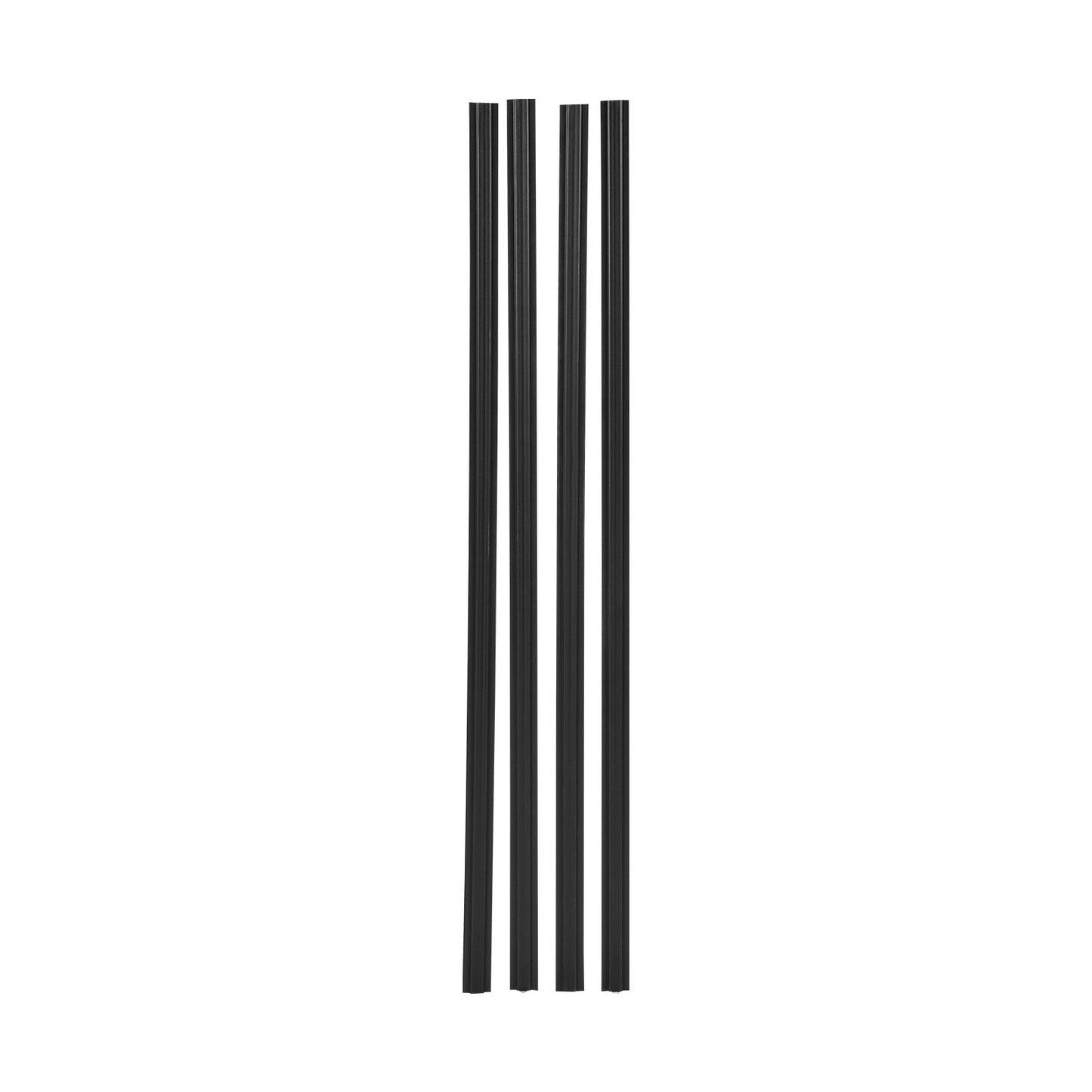 Bottom Locking Privacy Slats, Double-Wall Vertical Bottom-Locking Slats with Wings for Chain-Link Fence, High-Density HDPE Chain Link Slats Ideally Fit 1.8 m High Fence for Garden Farm(Black)
