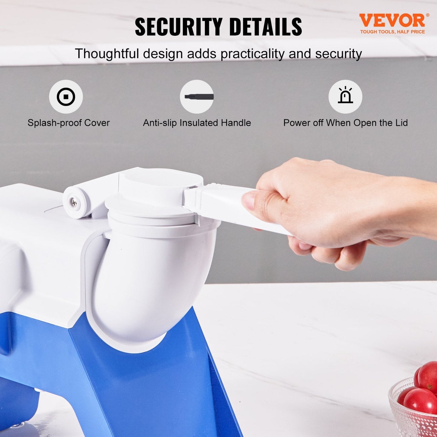 Electric Ice Crusher Machine, 80kg/hr, Dual Blades, 180W for Home & Commercial Use