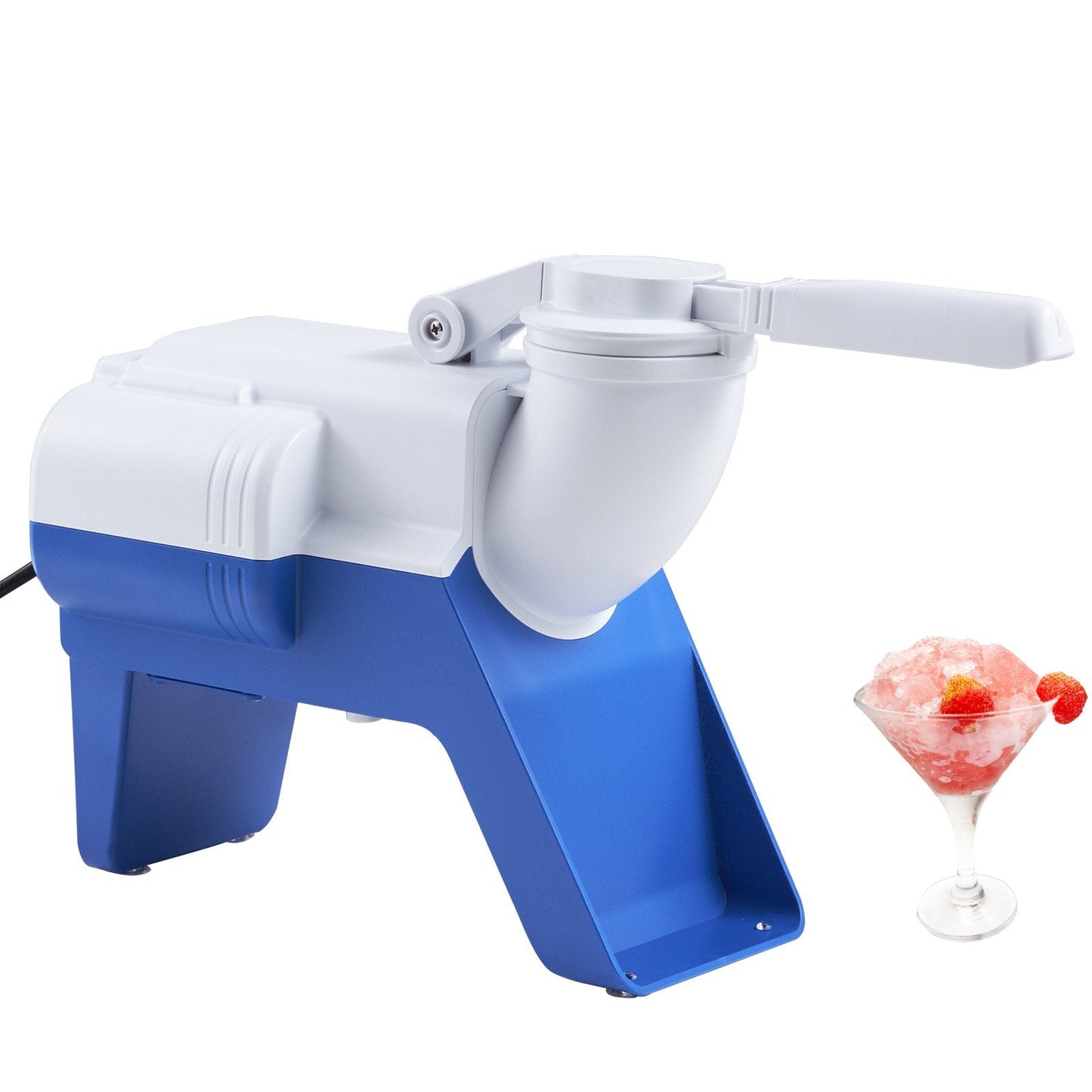 Electric Ice Crusher Machine, 80kg/hr, Dual Blades, 180W for Home & Commercial Use