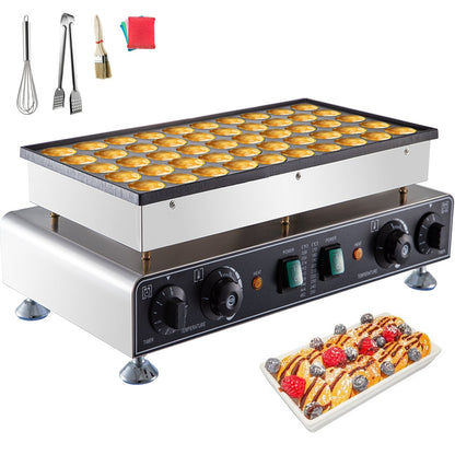 Mini Dutch Pancake Maker 50Pcs, 0.045m Pancake Machine, Stainless Steel