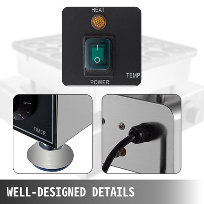 Mini Dutch Pancake Maker 50Pcs, 0.045m Pancake Machine, Stainless Steel