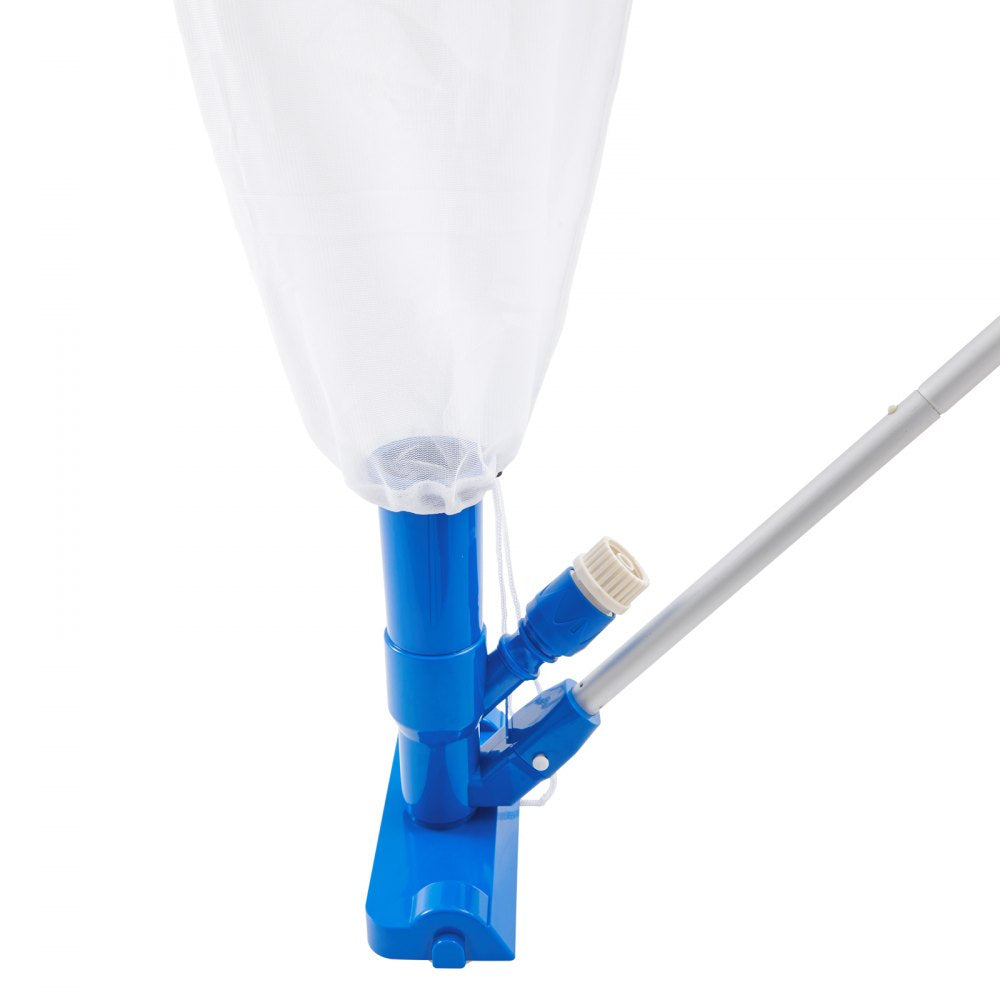 Portable Pool Vacuum, Handheld Pool Vacuum Cleaner with 3 Scrub Brushes & 6 Sections Pole, Swimming Pool Jet Cleaner for Above Ground Pool, Inflatable Pool, Spas, Ponds & Fountains