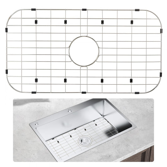 Sink Protector Grid For Kitchen Sink 26"x14" Stainless Steel Drain Rack