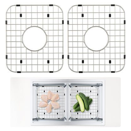 Stainless Steel Sink Bottom Grids, 2PCS, 0.35x0.29m for Kitchen Sinks