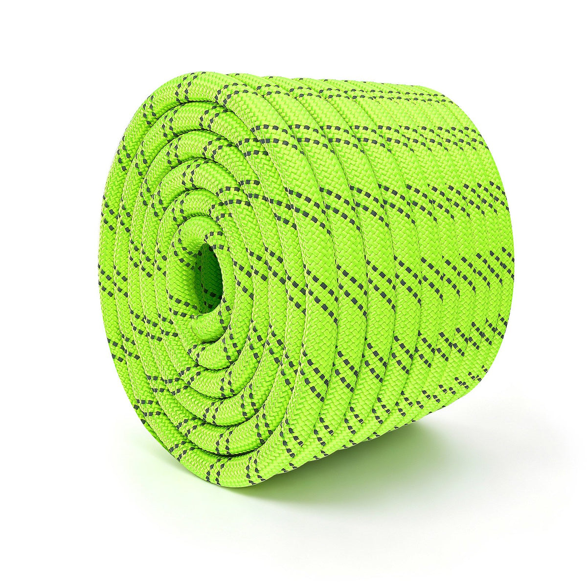 Double Braided Polyester Rope 12.7 mm x 36 m Arborist Rigging Rope, for Tree Work, Heavy Duty 11 Strands, 1678 kg High Breaking Strength, Outdoor Climbing Towing Swing Pulling Cord, Green