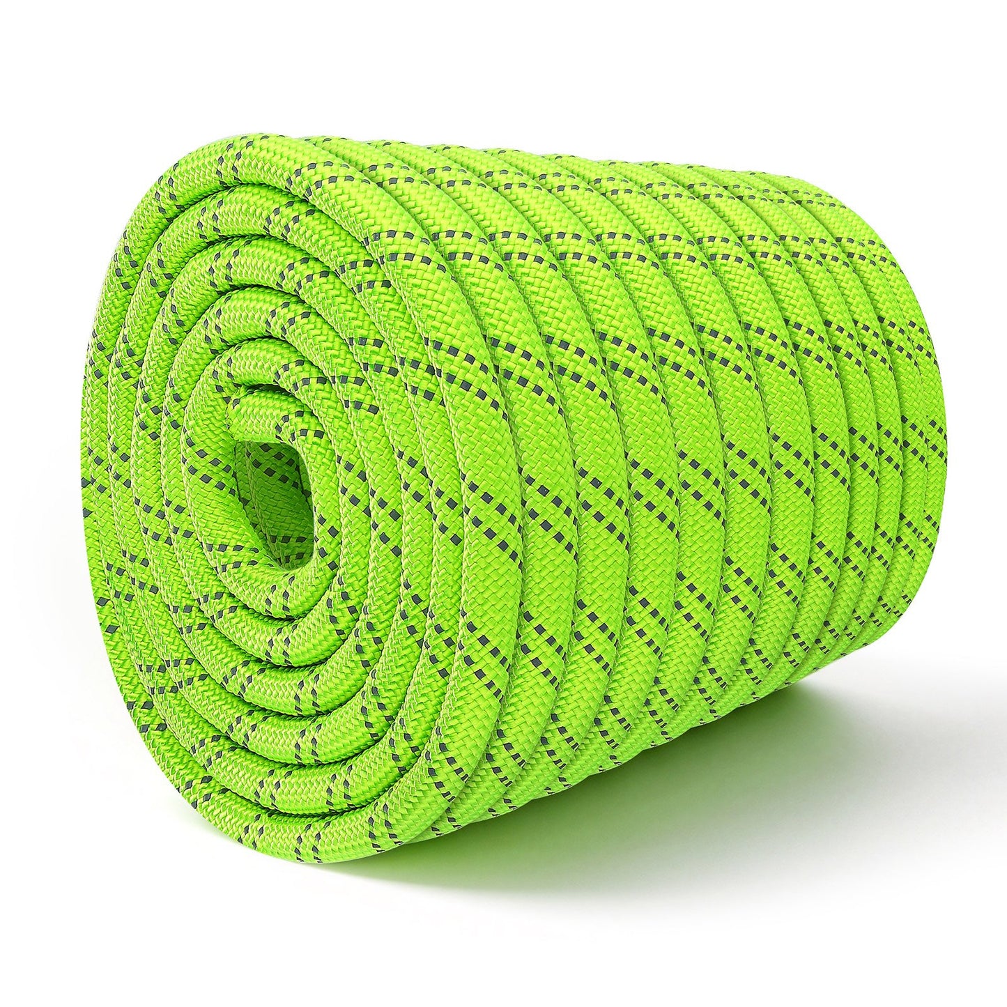 Double Braided Polyester Rope 19.1 mm x 67 m Arborist Rigging Rope, for Tree Work, Heavy Duty 26 Strands, 8800 kg High Breaking Strength, Outdoor Climbing Towing Swing Pulling Cord, Green