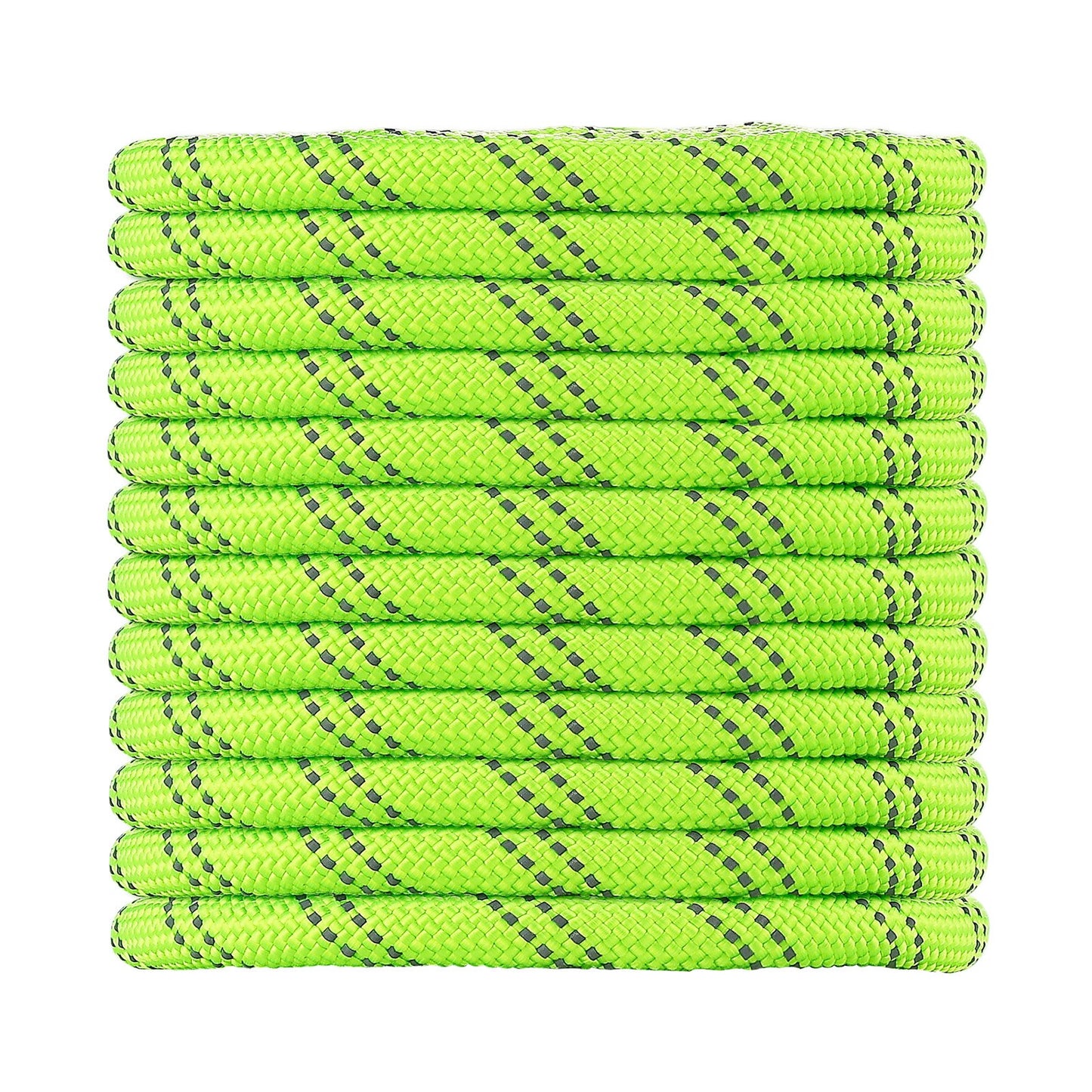 Double Braided Polyester Rope 19.1 mm x 67 m Arborist Rigging Rope, for Tree Work, Heavy Duty 26 Strands, 8800 kg High Breaking Strength, Outdoor Climbing Towing Swing Pulling Cord, Green