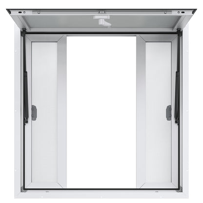 VEVOR Concession Window 36"x36", Aluminum Alloy Food Truck Service Window with 4