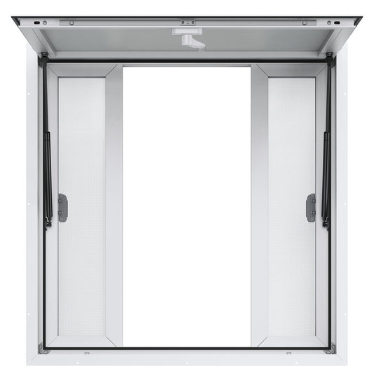 VEVOR Concession Window 36"x36", Aluminum Alloy Food Truck Service Window with 4