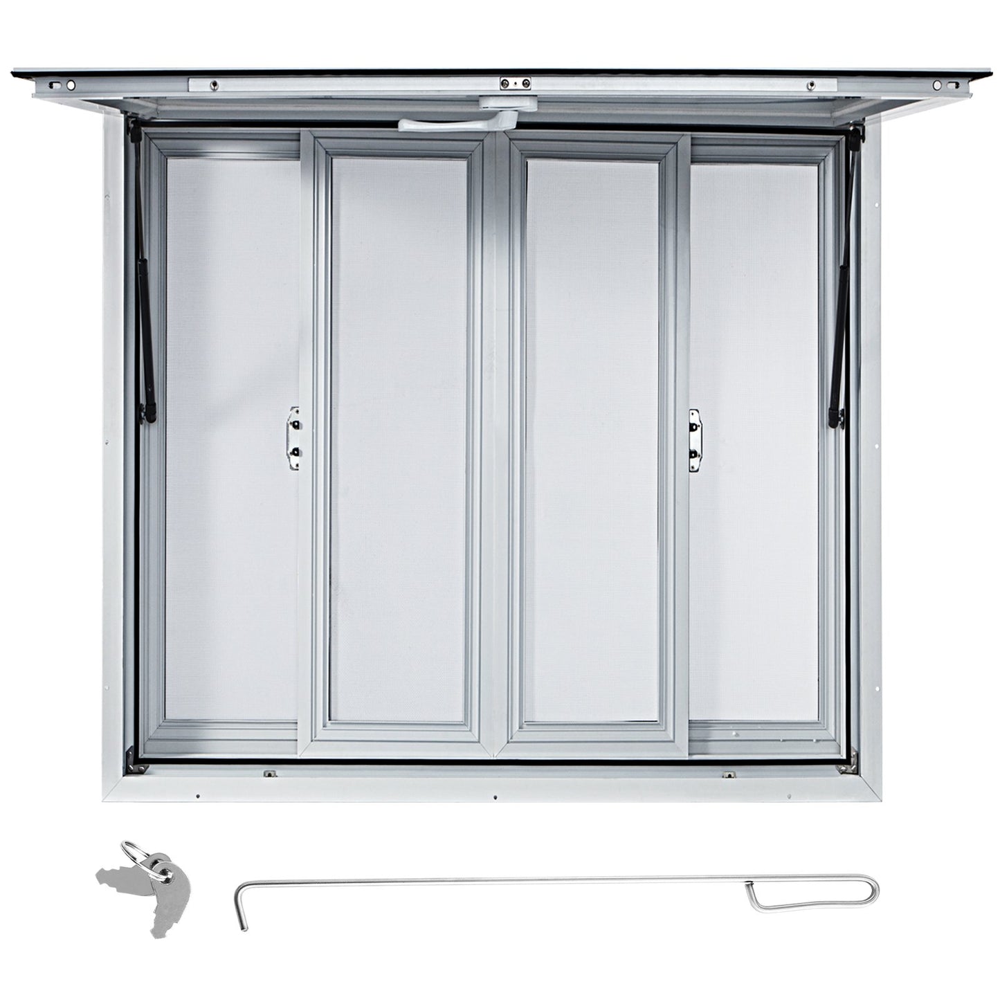 VEVOR Concession Window, 91.4 x 91.4 cm Aluminum Alloy Food Truck Service Window