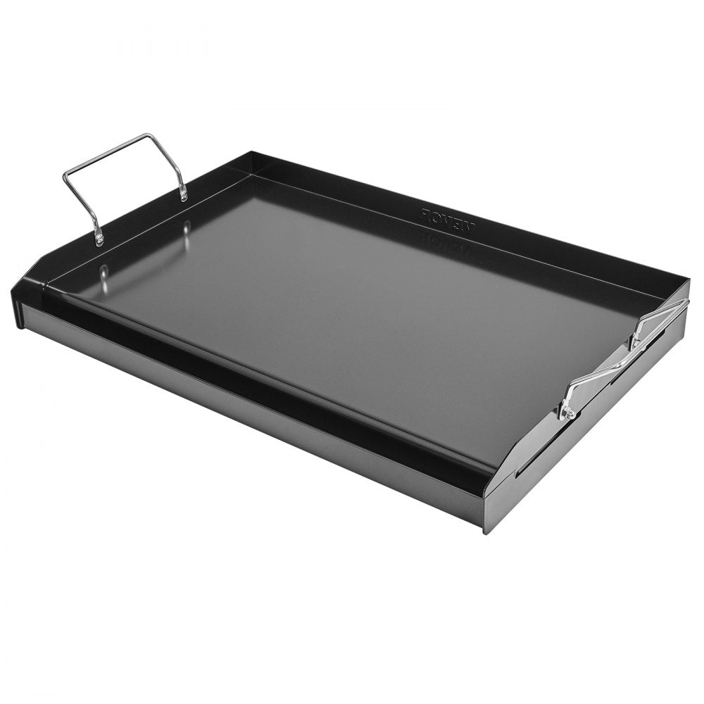 VEVOR 24x16 in Flat Top Griddle Carbon Steel Universal BBQ Grill Pan Cookware