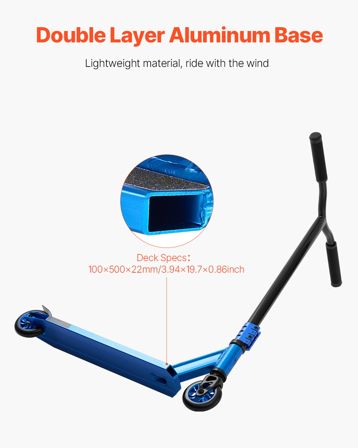 Stunt Scooter, Pro Complete Trick Scooters for Kids Ages 9-11 Years, Teens, Adults, Boys, and Girls, Freestyle Street Rider for Intermediate and Beginner, Double Layer Lightweight Aluminum Deck