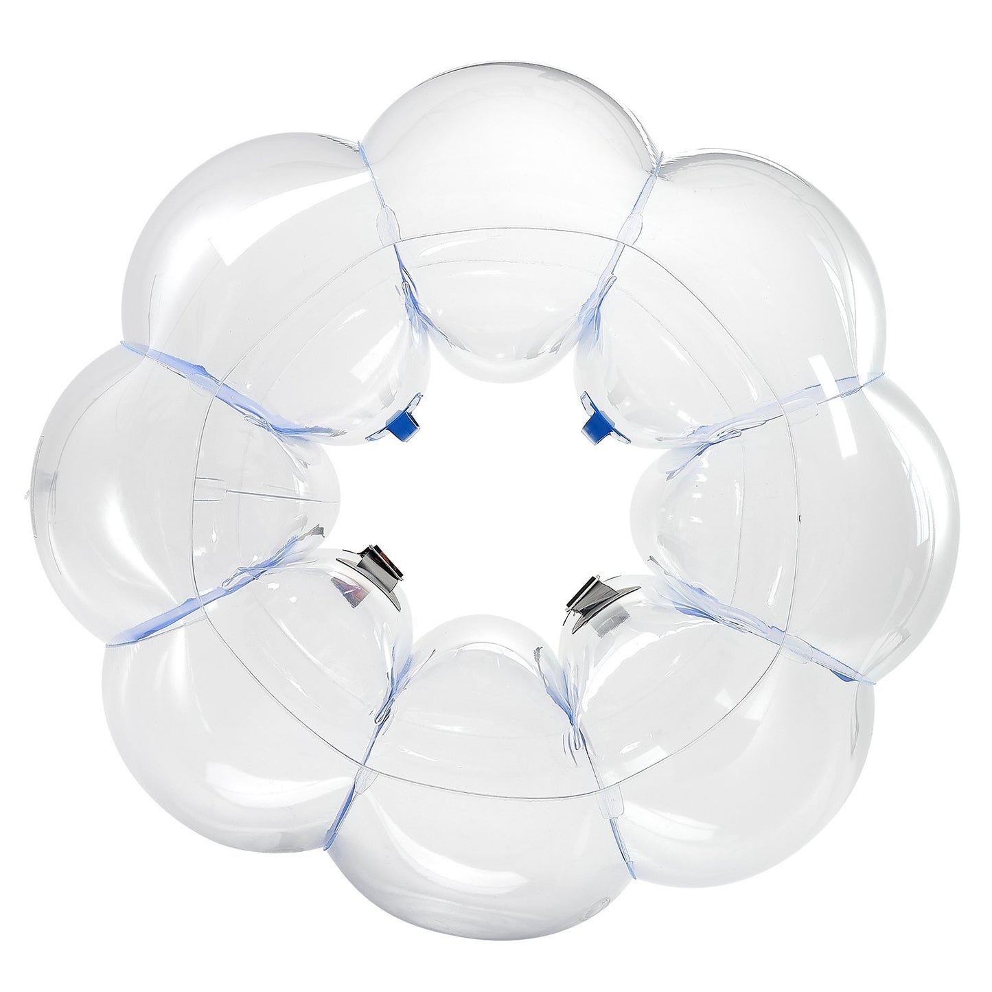 Inflatable Bumper Balls 1-Pack, 4FT/1.2M Body Sumo Zorb Ball, Durable Thick PVC Human Hamster Bubble Knocker for Outdoor Sports Team Gaming Play, Bopper Toy for Garden Yard Park, Blue Stripes