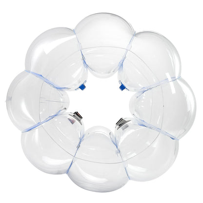 Inflatable Bumper Balls 1-Pack, 4FT/1.2M Body Sumo Zorb Ball, Durable Thick PVC Human Hamster Bubble Knocker for Outdoor Sports Team Gaming Play, Bopper Toy for Garden Yard Park, Blue Stripes