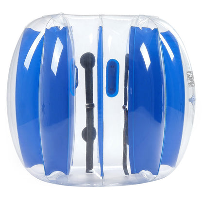 Inflatable Bumper Balls 1-Pack, 4FT/1.2M Body Sumo Zorb Ball, Durable Thick PVC Human Hamster Bubble Knocker for Outdoor Sports Team Gaming Play, Bopper Toy for Garden Yard Park, Blue Stripes