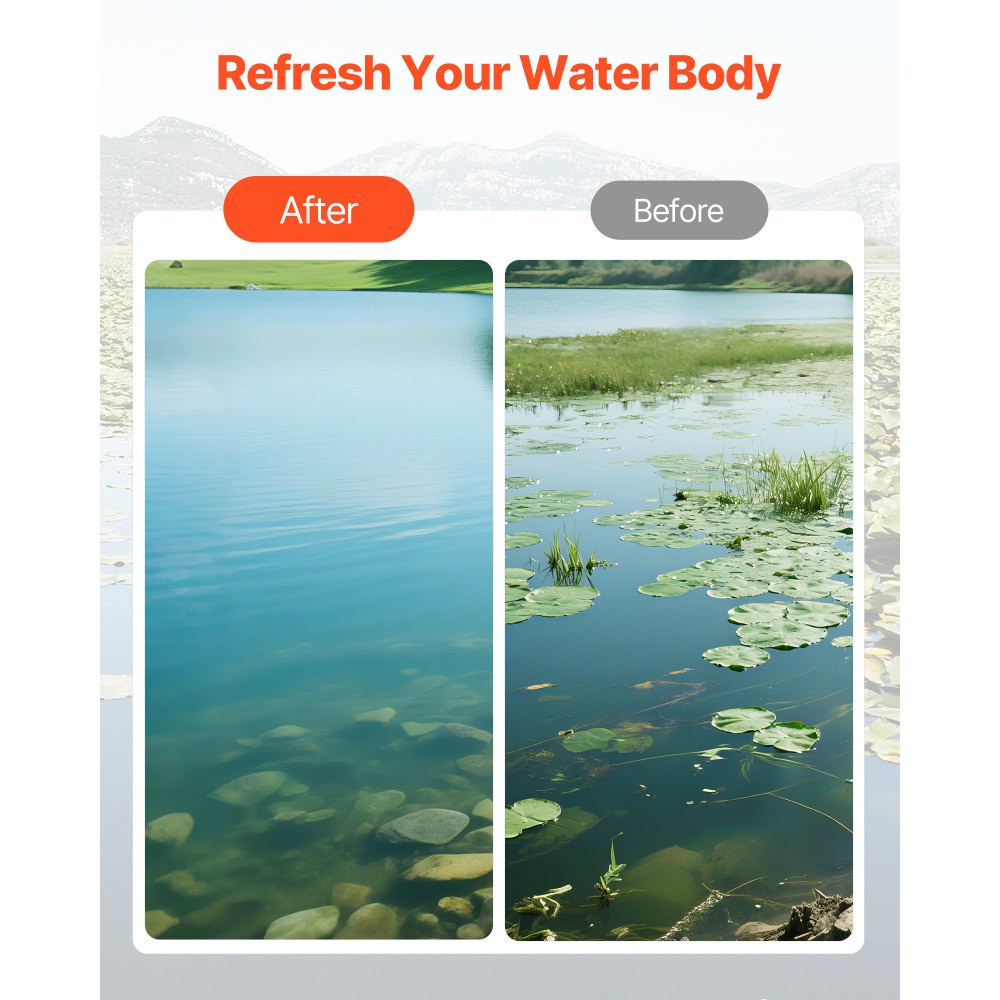 Lake Weed Cutter Pond Aquatic Plant Cutting Tool with 1.21 m Max Cut Width