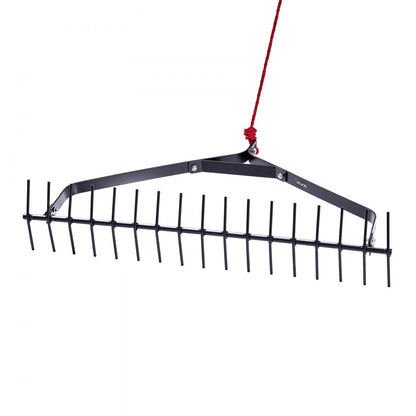 VEVOR 32x6.3 in Pond Aquatic Weed Rake Double-Sided Lake Weed Rake 30ft Rope