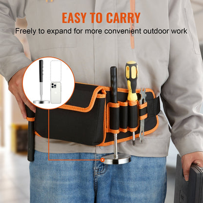 Telescoping Magnetic Sweeper Tool with 15.9 kg Capacity, 0.21-0.85 m Handle