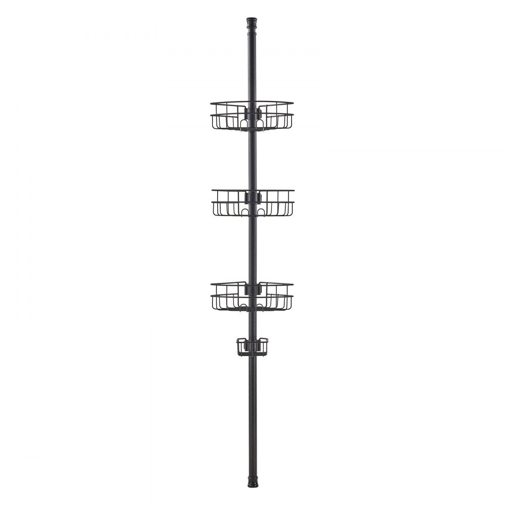 VEVOR 39" to 125" High Shower Corner Caddy Tension Pole Rust-Proof Tension Pole