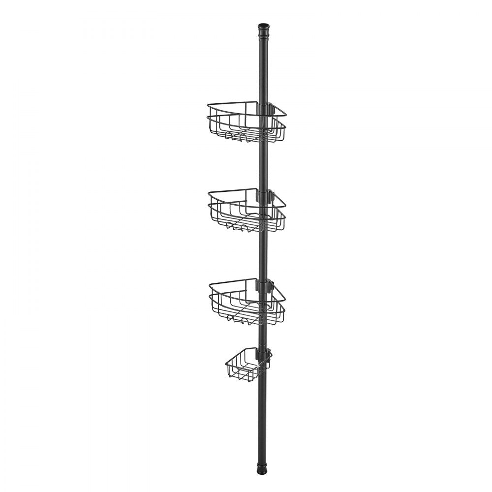 VEVOR 39" to 125" High Shower Corner Caddy Tension Pole Rust-Proof Tension Pole