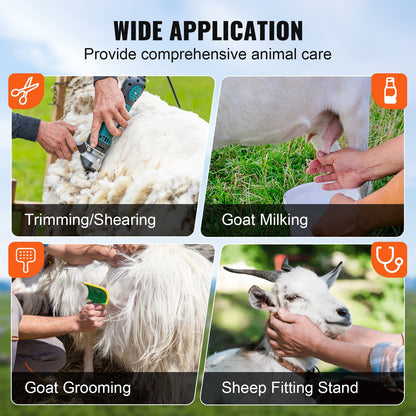 Adjustable Livestock Trimming Stand for Goats & Sheep, 0.24-0.32 m Height