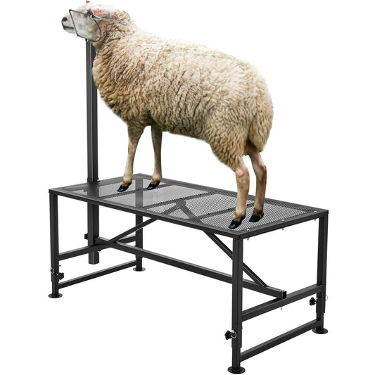 VEVOR Goat & Sheep Stand, 51x23 inch Livestock Stand, Metal Livestock Milking and