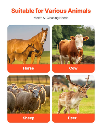 VEVOR Livestock Scratching Brush 20 in Horse Scratcher Brush for Itch Relief