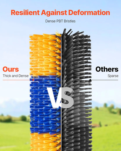 VEVOR Livestock Scratching Brush 4Pcs Itch Relief Horse Scratcher Brush 20 in