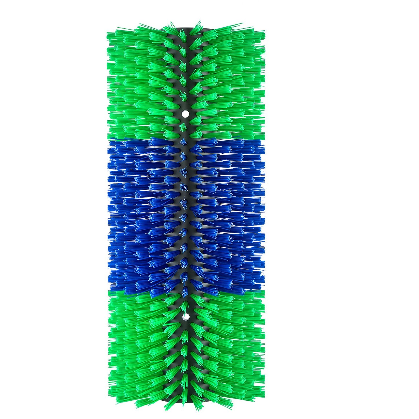 Livestock Scratching Brush, 1PC Goat Scratcher Brush Post with 4 Screws, 430 x 190 mm Cow Scratcher for Back Itch Relief, Massage Grooming Scratch Tool for Horse Cattle Sheep Pig, Green & Blue