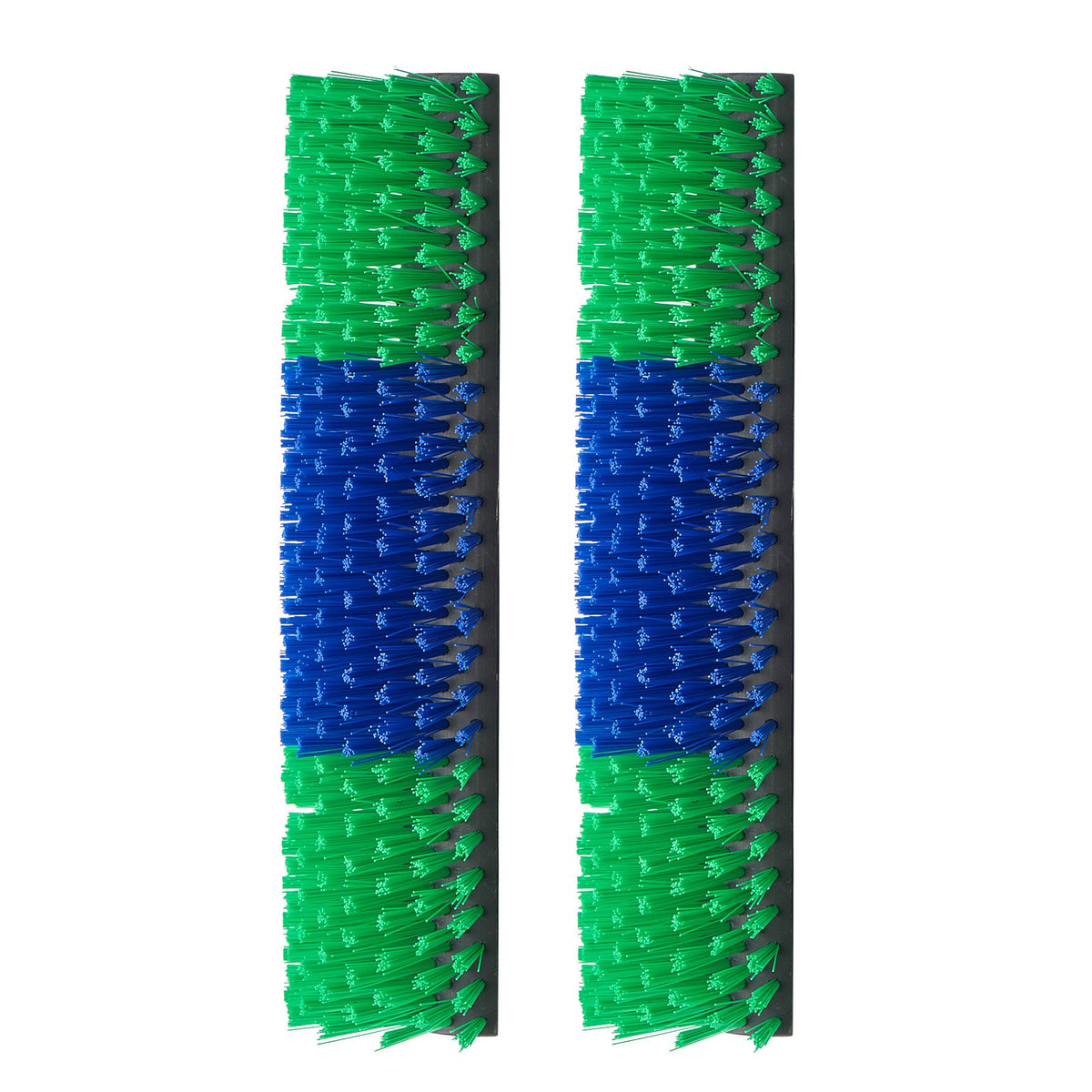 Livestock Scratching Brush, 2PCS Goat Scratcher Brush Post with 8 Screws, 430 x 190 mm Cow Scratcher for Back Itch Relief, Massage Grooming Scratch Tool for Horse Cattle Sheep Pig, Green & Blue
