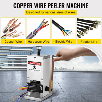 Manual Wire Stripping Tool, 1.5-25mm, Aluminum, 1 Blade, 5.85 kg, SD-25 Model