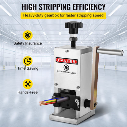 Manual Wire Stripping Tool, 1.5-25mm, Aluminum, 1 Blade, 5.85 kg, SD-25 Model