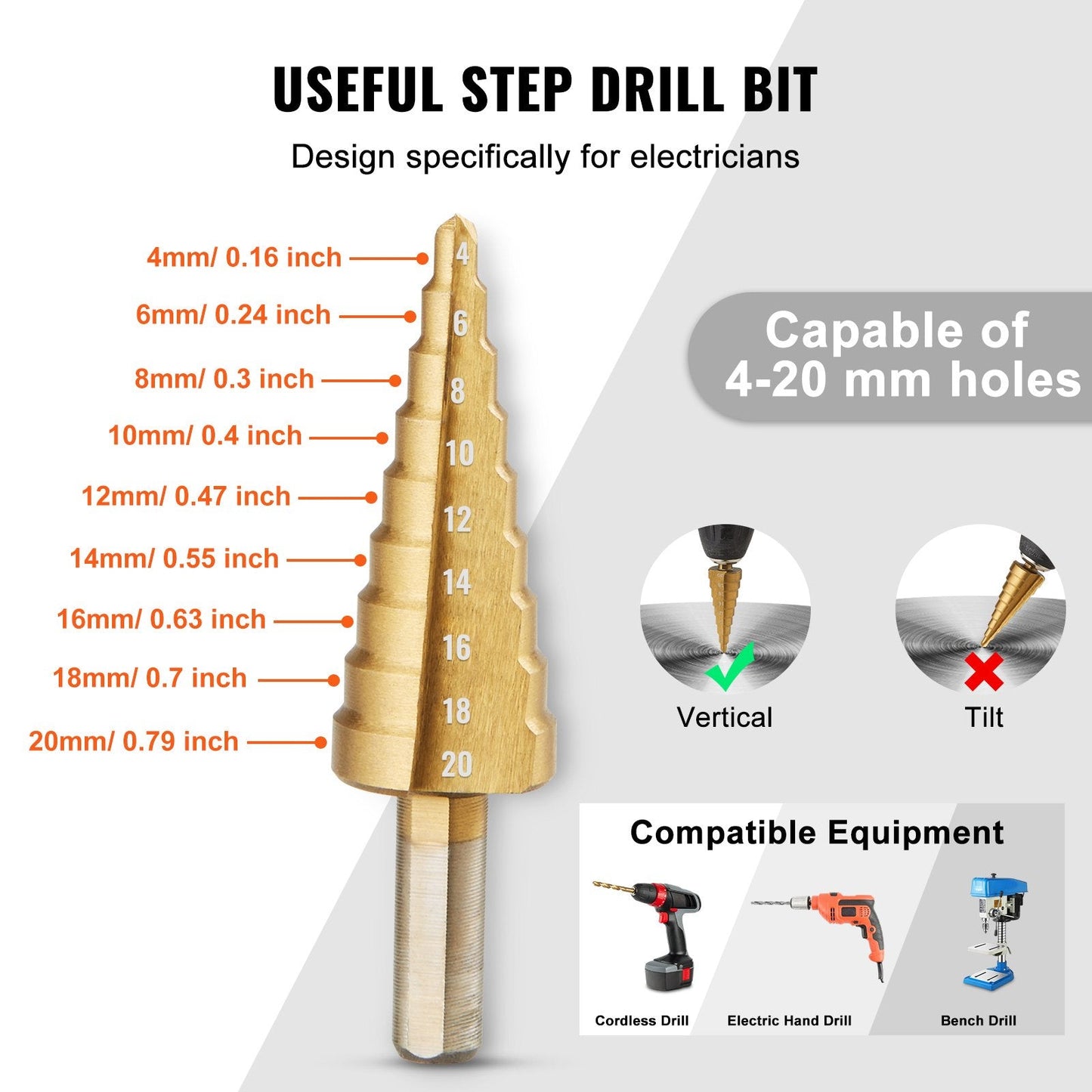 15 Ton Hydraulic Punch Kit, 0.5 to 4 Meter Hole Cutter for Metal & Plastic