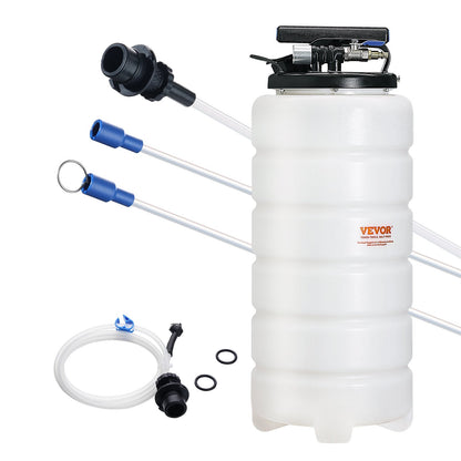 15L Pneumatic/Manual Oil Extractor Pump with Suction Hose for Automotive Use