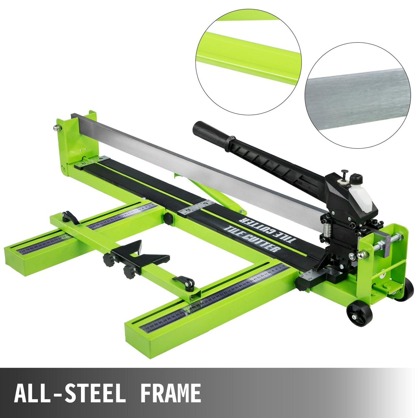Manual Tile Cutter with Laser Guide, 0.8 m Cutting Length, 1.4 m Thickness Capacity