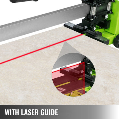 Manual Tile Cutter with Laser Guide, 0.8 m Cutting Length, 1.4 m Thickness Capacity