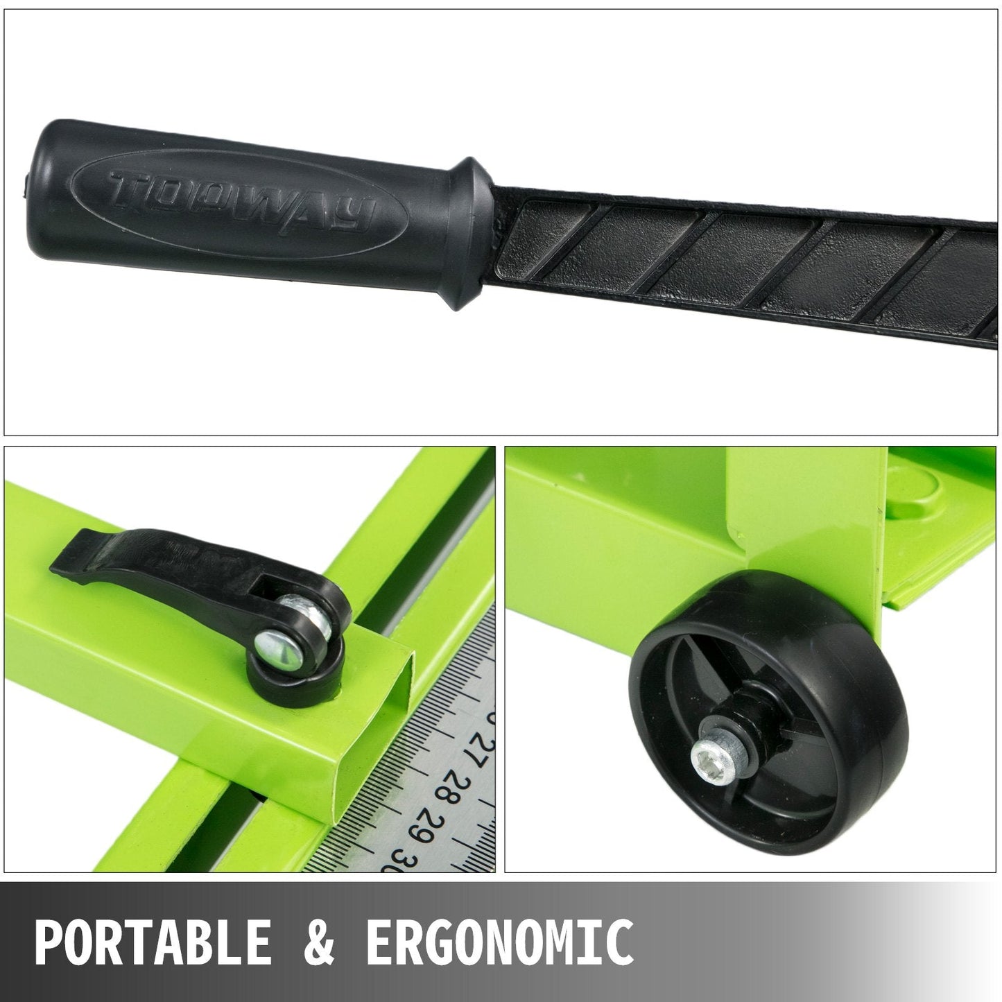 Manual Tile Cutter with Laser Guide, 0.8 m Cutting Length, 1.4 m Thickness Capacity