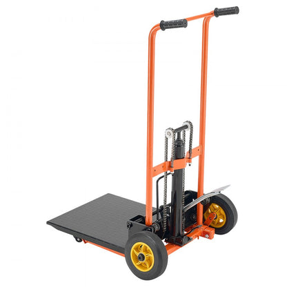VEVOR Material Lift Winch Stacker 205 kg Pallet Truck Dolly 1000 mm Lift
