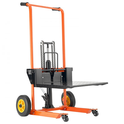 VEVOR Material Lift Winch Stacker 205 kg Pallet Truck Dolly 1000 mm Lift
