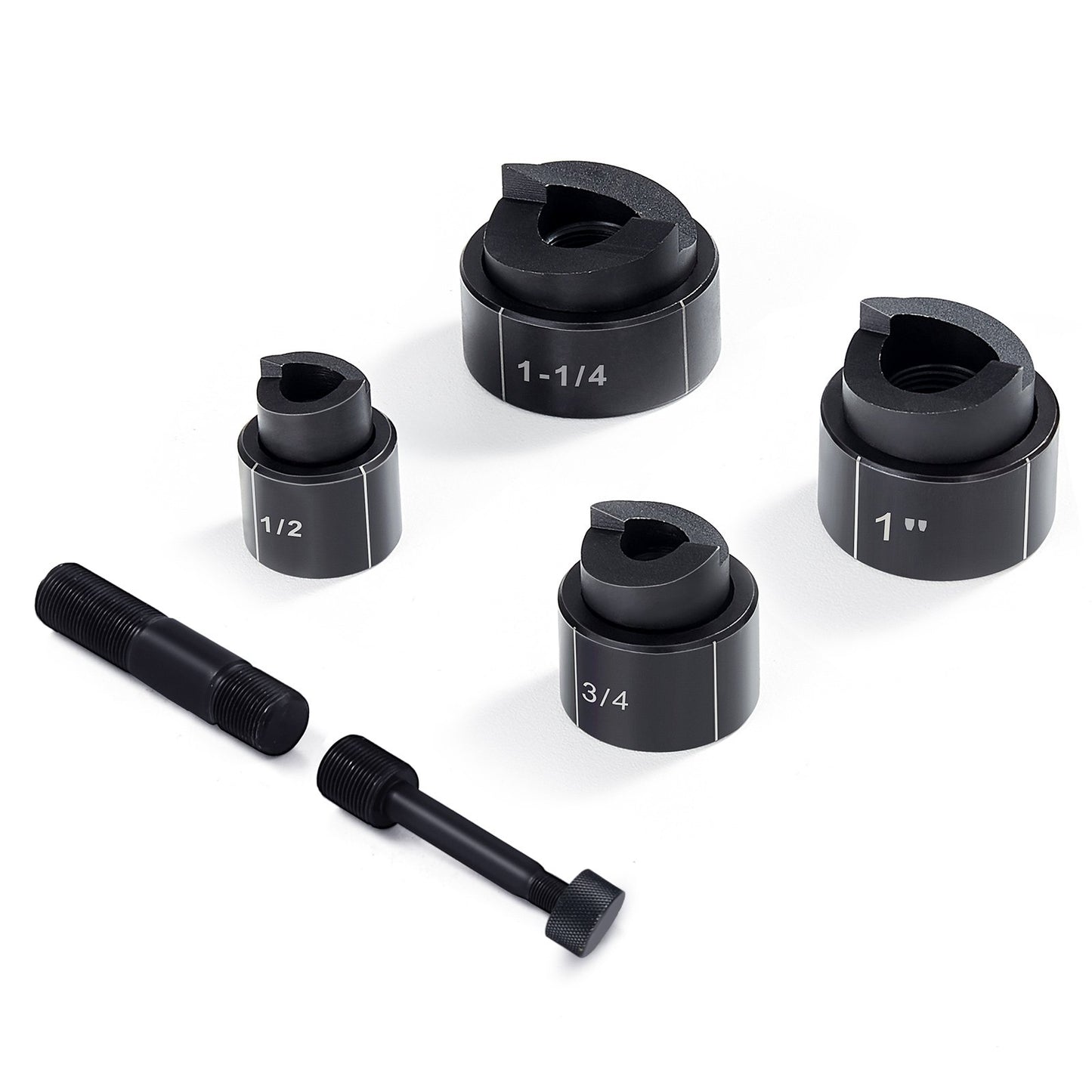 VEVOR Hydraulic Knockout Punch Kit, 4 Pieces 1/2", 3/4", 1", 1-1/4" Conduit Hole