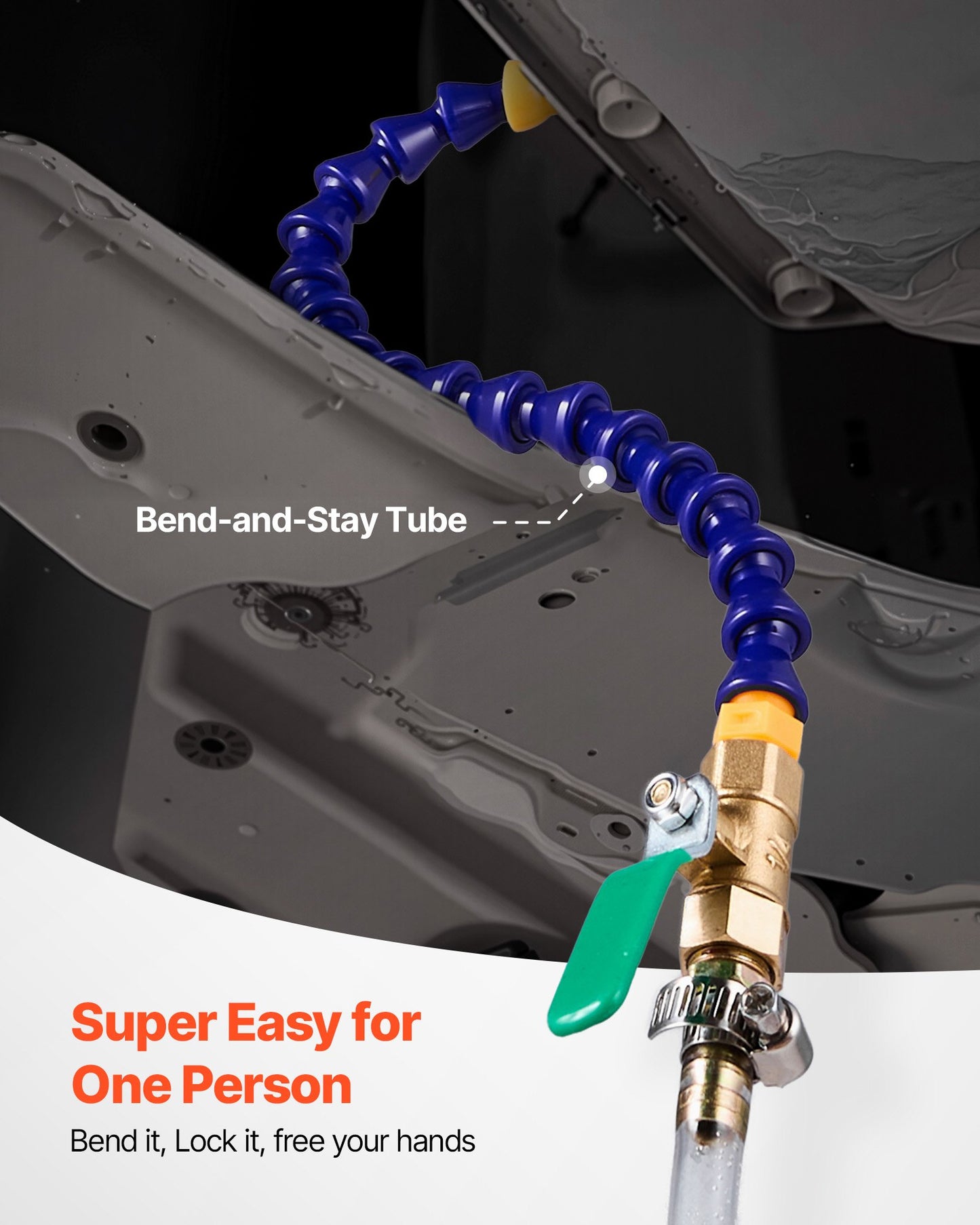 Transmission Fluid Pump, 3 L Capacity, Manual Fluid Transfer Pump with 120 cm Long Horse & HDPE Tank, Transmission Oil Pump with PTFE Tape, Manual Automotive Oil Filling System